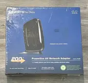 Cisco Linksys PLK300 200Mbps Powerline AV Network Kit - NIB- SEALED -FREE SHIP!