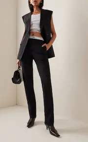 [HOMMEGIRLS] Classic Stretch-Wool Pants