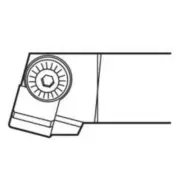 Seco Turning External Toolholder Clamp Lock 125 x 25 x 12mm Right 45° S Insert S