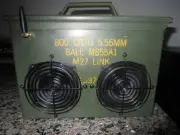 Military .50 CAL Ammo Can Boombox Bluetooth Speaker Fat 50 Saw box