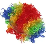 NOLITOY Fluffy Afro Wig Set 3pcs Clown Wig for Party Carnival Cosplay Halloween Sports Fans Brand
