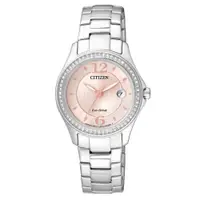 在飛比找ETMall東森購物網優惠-CITIZEN星辰 光動能 夢幻水晶女性腕錶 FE1140-