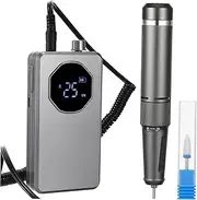 Minkissy Electric Nail Drill Kit Portable Nail Drill Screen Manicure Set for Home Salon