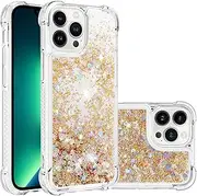 Case for iPhone 14 Pro 6.1", Lovely Elegant Bling Quicksand Sparkle Shiny Glitters Premium Fashion Shockproof Cover Case for iPhone 14 Pro 6.1"-Color#10