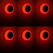 6 Pack Red LED Plug into Wall with Dusk to Dawn sensors Plug in Night Lights ...