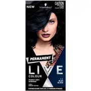 Schwarzkopf LIVE Colour Permanent Hair Colour - Blue Black