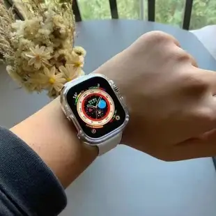 適用apple watch ultra手錶保護殼蘋果ultra2手錶保護套透明殼49mm硬殼防摔