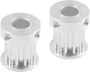5pcs HTD5M 10T Tooth Belt Pulley 5/6/6.35/7/8mm Inner Bore 16/21mm Width Synchronous Pulley Wheel for Sewing Machine(6mm,21mm)