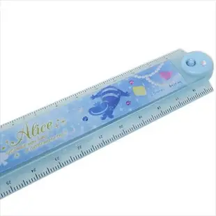 大賀屋 愛麗絲 摺疊尺 尺 30cm 文具 折疊尺 迪士尼 夢遊仙境 公主 alice 正版 授權 J00014613