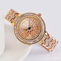 在飛比找蝦皮購物優惠-圓形金色手錶  女士 手錶手錶手錶手錶新款時尚手錶 玫瑰時來