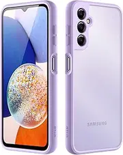JETech Matte Case for Samsung Galaxy A14 4G/5G 6.6-Inch, Frosted Translucent Back Protective Slim Phone Cover, Anti-Fingerprints (Lilac)