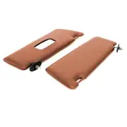 Tobacco Cream Unperforated Sun Visor with Mirror for Mercedes W123 S123 LHD