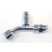 Aeroflow 45° with Charge Port A/C Fitting -6AN, AFFCE-0645B