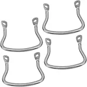 4pcs Curved Stainless Steel Pot Handles Removable and Replaceable Dual Ear Design for Easy Lifting Fit for Cookware Heat Protection Quick Setup