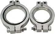 Inlet Outlet Flanges Clamps v-band Flange Clamp Set Replacement For TiAL MVR 44MM Wastegate W/Screws Nuts and Seals
