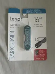 NEW Lexar JumpDrive TwistTurn USB 2.0 Flash Drive, Green 16GB