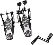 Frediuo Double Bass Drum Pedal Felt Beater Head Drum Practice for Electronic Drums Foot Percussion Hardware Double Kick Drum Pedal