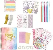 Creative Scrapbook & Diary Kits | Kids Creative Art Craft Kit | Journaling Set for Girls Aged 4+ | Scrapbook Craft Kit | Do It Yourself Scrapbook and Journal Set | Complete Set of Art Supplies