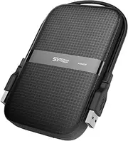 Silicon Power Armor A60 5TB Rugged External Hard Drive, Military-Grade Shockproof Water-Resistant USB 3.0 Portable HDD for PC Mac Laptop Computer - Black