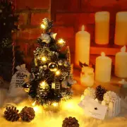 Mini Pre-lit Ornament Tabletop Home Gift Christmas Tree With LED Lights Xmas