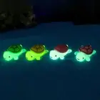 Mini Turtle Decor Decoration Colorful Glow-in-the-dark Figurines Tiny Tortoise