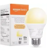 Amazon Basics Smart LED Light Bulb A19 Alexa Compatible & Dimmable 60W