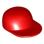 「翻滾樂高」LEGO 4485 MINIFIGURE HEADGEAR CAP 紅色 棒球帽 鴨舌帽