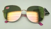 Foster Grant MaxBlock Women's Gold Sunglasses EMERIE MIR 100% UV See Description