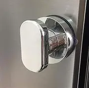 Shower Grab Bars Powerful Suction Cup Glass Mirror Door Handle, Refrigerator Drawer Bathroom Suction Cup Wall Armrest, Bathtub Shower Handle Kitchen Drawer Cabinet Knob (Color : Silver)