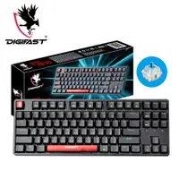 在飛比找PChome24h購物優惠-DIGIFAST 迅華 TKL 80% RGB機械電競鍵盤C