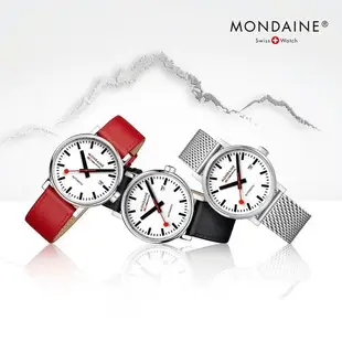 MONDAINE 瑞士國鐵 evo2 Automatic時光走廊自動機械錶 - 霧銀/米蘭鋼帶40mm