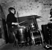 Dave Preston drums for The Kinsleys at the Cavern Club Liverpool 1964 Old Photo