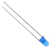10 x Blue Diffused 3mm LED Light Bulb