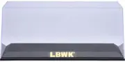 Collectible Display Show Case w/ Black Plastic Base and Gold LBWK Logo 1/18-1/24