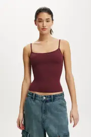 [Cotton On Women] Cotton On Women - Hold Me Cami - Sour cherry XL SOUR CHERRY