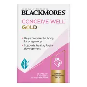 Blackmores Conceive Well Gold Supports Preconception Health Tablets + Capsules 28 Tablets