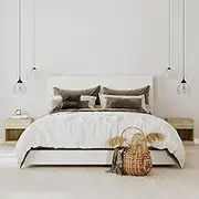 Nightstand 2 pcs with Drawer Oak Colour Bedroom Storage