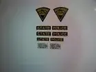 West Virginia State Police OLD SCHOOL Police Vehicle Decals 1:24