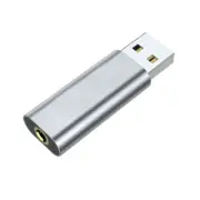 Headphone Adapter Microphone Stereo- Jack USB to Jack fits for Earphone