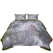 Christmas Magic White Unicorn Coverlet