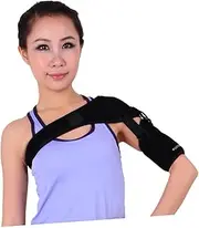 Healeved Shoulder Immobilizer Sling Comfortable Arm Sling for Shoulder Breathable Mesh Support for Fractured Arm Black
