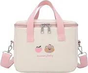 Nappy Bag - Small Changing Bag, Cute Travel Changing Bag, Storage Bag with Large Capacity and Insulating Compartment, Adjustable Changing Bags, pink, Siehe Beschreibung