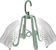 Byeaon Rotating Folding Shoe Drying Rack, Folding Shoe Drying Rack, Anti Slip Hanger, Easy To Use And Folds Flat Fast, Can Use It Long Time 23.5cm For Clothing