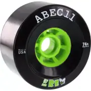 ABEC 11 Wheels Refly 97mm 74a Black 4pk Longboard Free Post