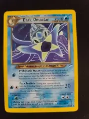 Dark Omastar - 19/105 - Neo Destiny - Non Holo Rare Pokemon Card - WotC - LP