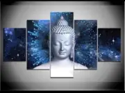 5 panel framed canvas wall art