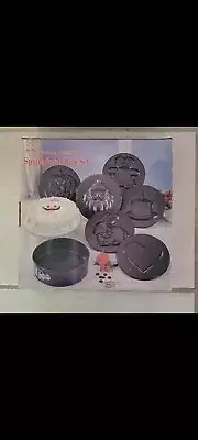 8-Pc. Holiday Non-stick Springform Pan Set Open Box Never Used