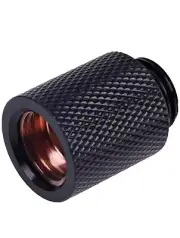 Alphacool HF G1/4" Male to Female Extender Fitting, 20mm, Deep Black NEW