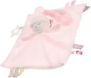 PERSELOSO Pink Bunny Newborn Plush Toy Soothing Blanket for Baby Toys Baby Swaddle