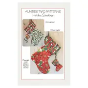 Holiday Stocking Pattern by Aunties Two Patterns Quilting Sewing Craft